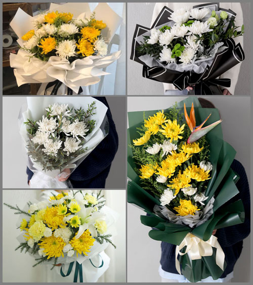 山东青岛胶州市九龙镇高家艾泊村白事花束代送